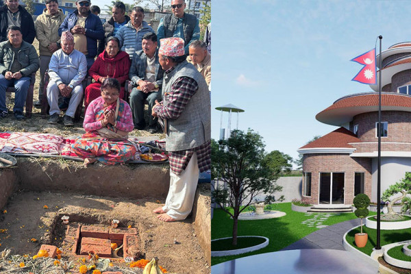 'ओली कुटी' १५ आना जग्गामा बन्दै, एक करोड लागत